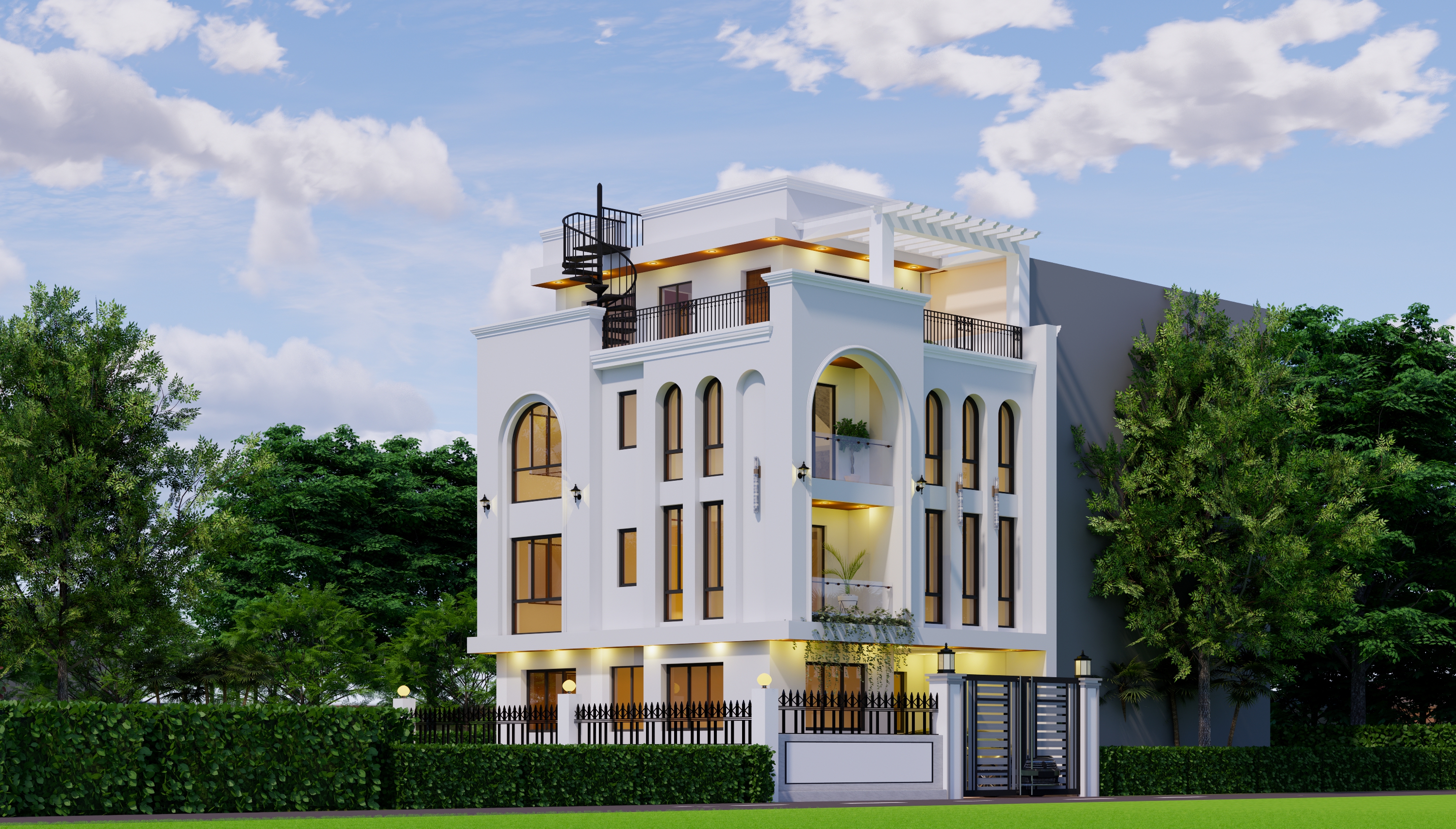 Modern Neo-Classical Residence, Macchegau