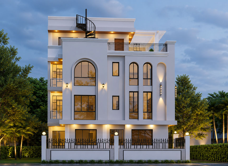 Modern Mediterranean Neo-Classical Residence, Macchegau