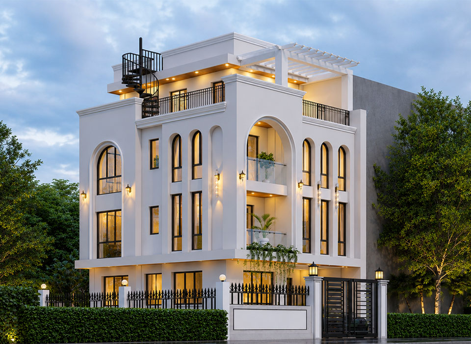 Modern Mediterranean Neo-Classical Residence, Macchegau